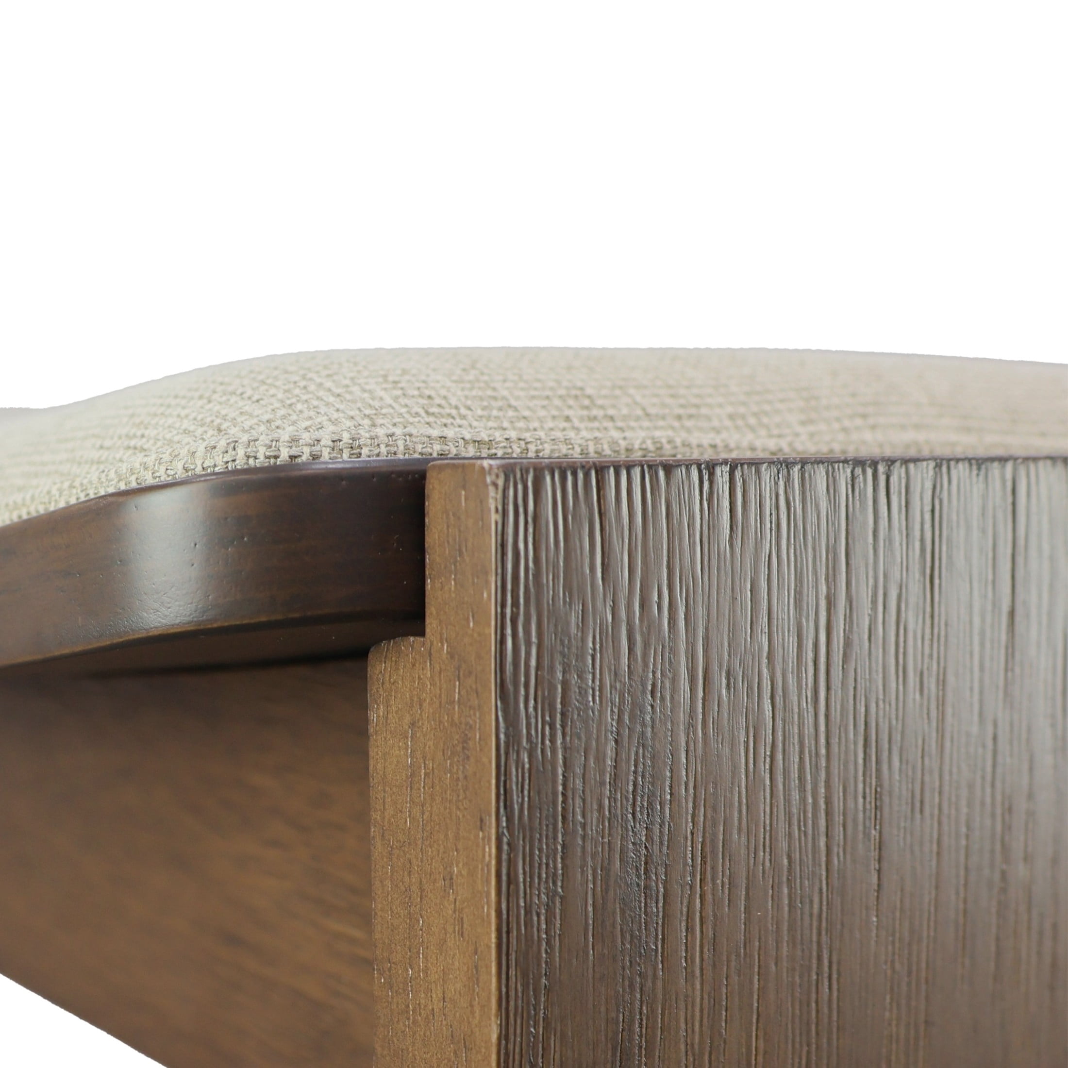 Christopher Knight Home Wooden Backless Counter Stools with Upholstered Seat, Walnut+Beige, Set of 4