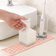 thumbnail image 6 of Kitchen Mat,Drain Pad,Long Strip Silicone Mat With Raised Grooves,Anti Slip Heat Resistant Tray For Countertop And Bar Use(Pink), 6 of 7