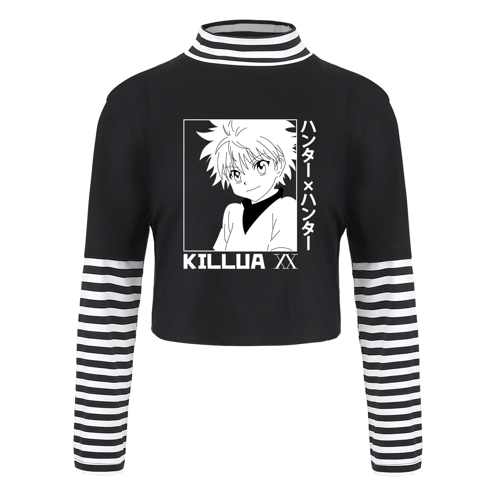 Sospiro Women S Hunter X Hunter T Shirt Stripe Hxh Tee Shirt Long Sleeve Gon Hisoka Anime Shirts Killua Tops Black Xl Walmart Com Sospiro Women S Hunter X Hunter T Shirt Stripe Hxh Tee Shirt Long Sleeve Gon Hisoka Anime Shirts Killua Tops Black Xl Walmart Com