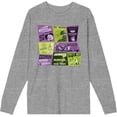 thumbnail image 3 of Beetlejuice Beetlejuice Valentine Card Collage Adult Heather Gray Crew Neck Long Sleeve Tee-Medium, 3 of 4