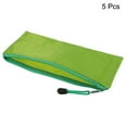 thumbnail image 3 of Uxcell A6 Document Pocket Storage Pouch Waterproof Zipper File Bags, Green 5 Pack, 3 of 6