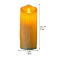 thumbnail image 3 of 5 piezas Velas LED Ligas Ligera de vela parpadeante de plástico que funcionan con batería, 3 of 9