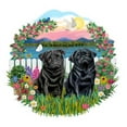 thumbnail image 2 of CafePress - Garden Shore 2 Black Pugs Mug - 11 oz Ceramic Mug - Novelty Coffee Tea Cup, 2 of 4