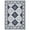 Navy, variant on Washable Area Rugs 5x8 Geometric Printed Floor Carpet with Non-Slip Backing, Low Pile, for Living Room Bedroom Home Office, Navy