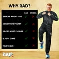 thumbnail image 4 of RAD Sauna Suit for Men & Women – Sweat Enhancing Workout Suit for Weight Loss, Anti-Tear Sweat Suit for Gym, Running, Training, Boxing & Fitness (Green, 3XL), 4 of 5