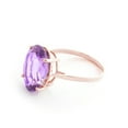 thumbnail image 2 of 14k Solid Rose Gold Ring  7.55 ct Natural Oval Purple Amethyst, 2 of 5