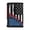 American Flag, variant on Candy Cane Pine Cone Kids Trifold Wallet for Travel, Polyester Children's Wallet with Lightweight Slim Trifold Card Wallet