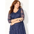 thumbnail image 4 of Catherines Women's Plus Size A-Line Embroidered Midi Dress, 4 of 4