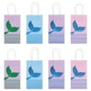 8pcs Candy Storage Pouches Bronzing Gift Bags Mermaid Tail Goodies Bags