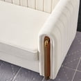thumbnail image 5 of Chesterfield Velvet Sofa Upholstered Couch with Removable Cushions and Gold Metal Legs, for Living Room Office Apartment, 5 of 12