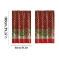 thumbnail image 3 of Rideaux Occultants pour Chambre - Rideaux Courts Imprimés Numériques avec Décorations de Noël, 3 of 7