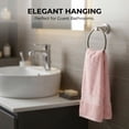 thumbnail image 2 of Unique Bargains Striped Cotton Soft Absorbent Quick Dry Hand Towels Pink 2pcs 29" x 13", 2 of 8