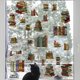 thumbnail image 5 of 8 hojas de pegatinas para ventanas con 8 estilos de libros, estilo bohemio, resistentes al agua, anticolisión, despegables y adhesivas, para decorar paredes de vidrio., 5 of 9