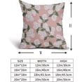 thumbnail image 4 of Pink Green White Hydrangea Pillow Covers 20x20 Set of 2 Floral Leaves Print Decorative Throw Pillowcases Outdoor Rustic Flower Farmhouse Spring Cushion Cases Decor for Home Couch Sofa Bed, 4 of 7