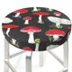 thumbnail image 3 of Disketp Red Mushrooms Funda Redonda para Taburete, Funda de Cojín para Silla de Bar Suave y Elástica-12 inch, 3 of 7