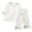 A01-White, variant on FYDUU Toddler Boys Sleepwear Pajama Set Summer Kids Comfortable Short Sleeve Homewear Loungewear For Children Soft Breathable Outfit Cute Kids Clothes 3-4 Years