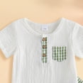 thumbnail image 4 of JUMEYU Baby Boy Outfits Summer Baby Bodysuit and Pant Set Summer Ribbed Mix Match Infant Boy Girl Clothes Outfits 0 3 6 9 12 18 24 Months (Green,0-3 Months), 4 of 5
