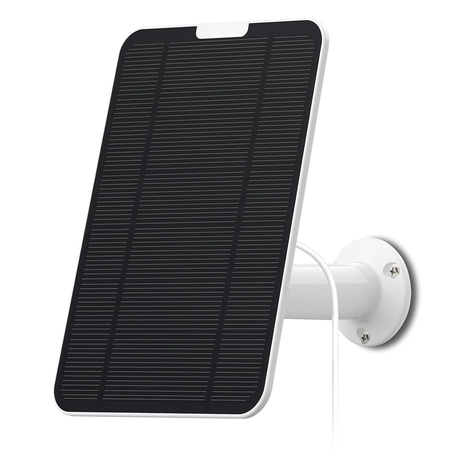 4W 6V Solar Panel  for Arlo Ultra/Ultra 2/Pro 3/Pro 4/Arlo Go 2 – IP65-Rated Panel with 13.1 ft Cable and Theft-Resistant Wall Mount（1-Pack)