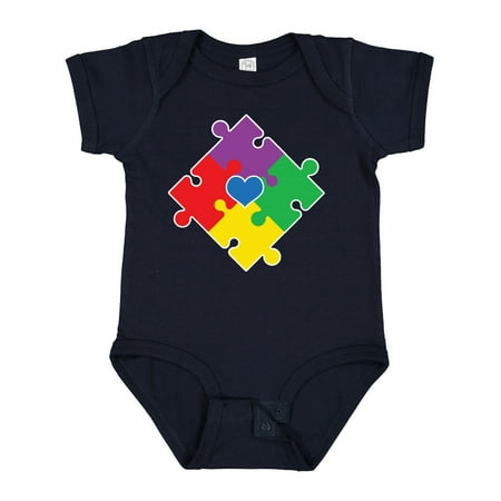 

Inktastic Autism Awareness Month Puzzle Gift Baby Boy or Baby Girl Bodysuit