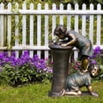 thumbnail image 3 of Walbest Retro Little Girl and Boy Resin Garden Statue, Exquisite Fountain Figurine Garden Art Ornament, Outdoor Girl and Boy Drinking Water Fountain Yard Art Decoration, 3 of 7