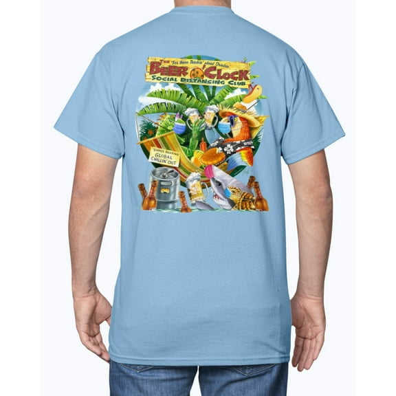 Social Distancing Club 6 oz Cotton T-shirt