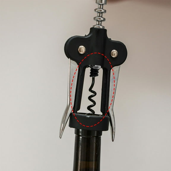 FOMIYES 6Pcs Corkscrew Spiral Bit Metal Bottle Opener for Wine Lovers Home Use Dinner Parties