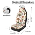 thumbnail image 6 of Chririnla Stretch Car Seat Covers for Auto Polyester Washable Automotive Seat Covers, Mushroom Butterfly Floral Print, 6 of 12