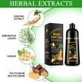 thumbnail image 3 of Black Hair Dye Shampoo 3 in 1 Hair Color Shampoo for Gray Hair Women Men Natural Ingredients 500ml, 3 of 10