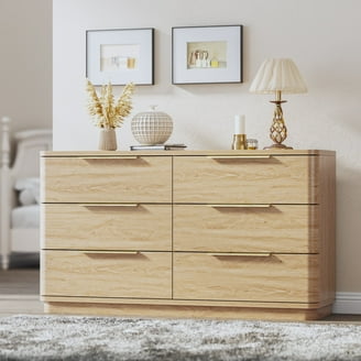 Sauder Shoal Creek 6-Drawer Dresser, Jamocha Wood Finish, Elegant