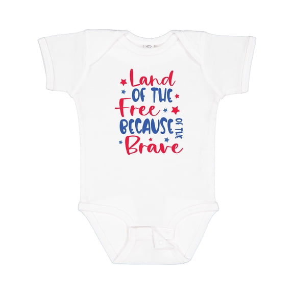 Inktastic Memorial Day Land of the Free Because of the Brave Boys or Girls Baby Bodysuit