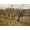 thumbnail image 3 of Theodore Clement Steele 24x19 Black Modern Framed Museum Art Print Titled - The Bloom of the Grape (1893), 3 of 5