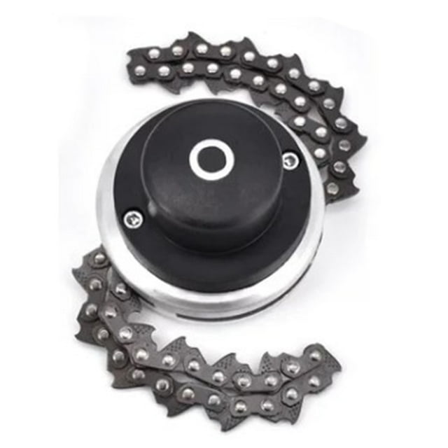 Chain Trimmer Head Grass Cutter Head Replacement Manganese Steel Lawn Mower Head 1in Hole