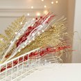 thumbnail image 4 of Tallo de baya artificial con purpurina, flor roja, decoración navideña, rama de ratán falsa, adorno para árbol de Navidad, decoración para fiesta de boda y Año Nuevo, 4 of 5