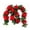 Red and Green, variant on Festive Christmas Garland with Snowflake Accents, Flexible Decorative Trim for Party Mantel and Tree Decoration,red
