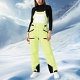 thumbnail image 2 of HCNTES Ladies Stylish Snow Bibs Waterproof Insulated Overalls with Comfortable Design for Women Casual Winter Wear(C-Light Green,XL), 2 of 4
