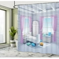 thumbnail image 5 of Ambesonne Fantasy Shower Curtain, Dreamy Wooden Bedroom, 69"Wx84"L, Lilac Purplegrey, 5 of 5