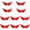 Red, variant on 10Pairs Trendy Wing Hair Accessories Hairpieces Decoration Alloy Clip Ornament for Versatile Hairstyles