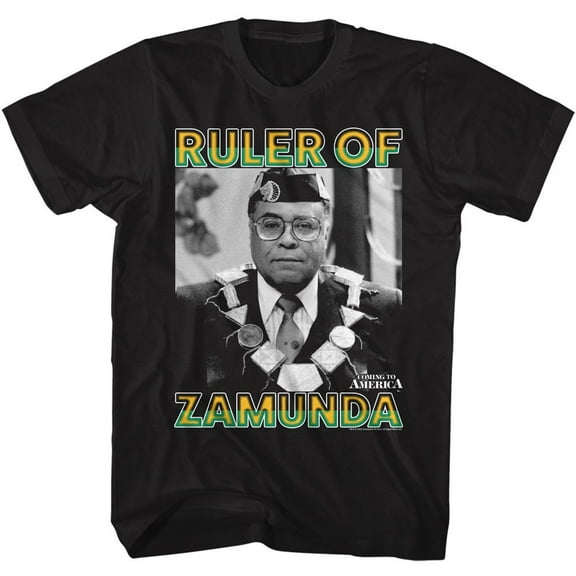 Coming To America Ruler Of Zamunda Black Adult T-Shirt Xlt