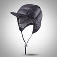 thumbnail image 3 of Gorros a Prueba de Viento con Forro Polar Térmico para Correr Al Aire Libre con Orejeras Negro Sunnimix Sombrero de pato, 3 of 8