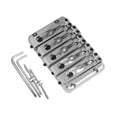 thumbnail image 3 of BELOVING 5 String Bass Bridge Metal Replace Part Sturdy Repairing Fixed Saddle Bridge silver, 3 of 10