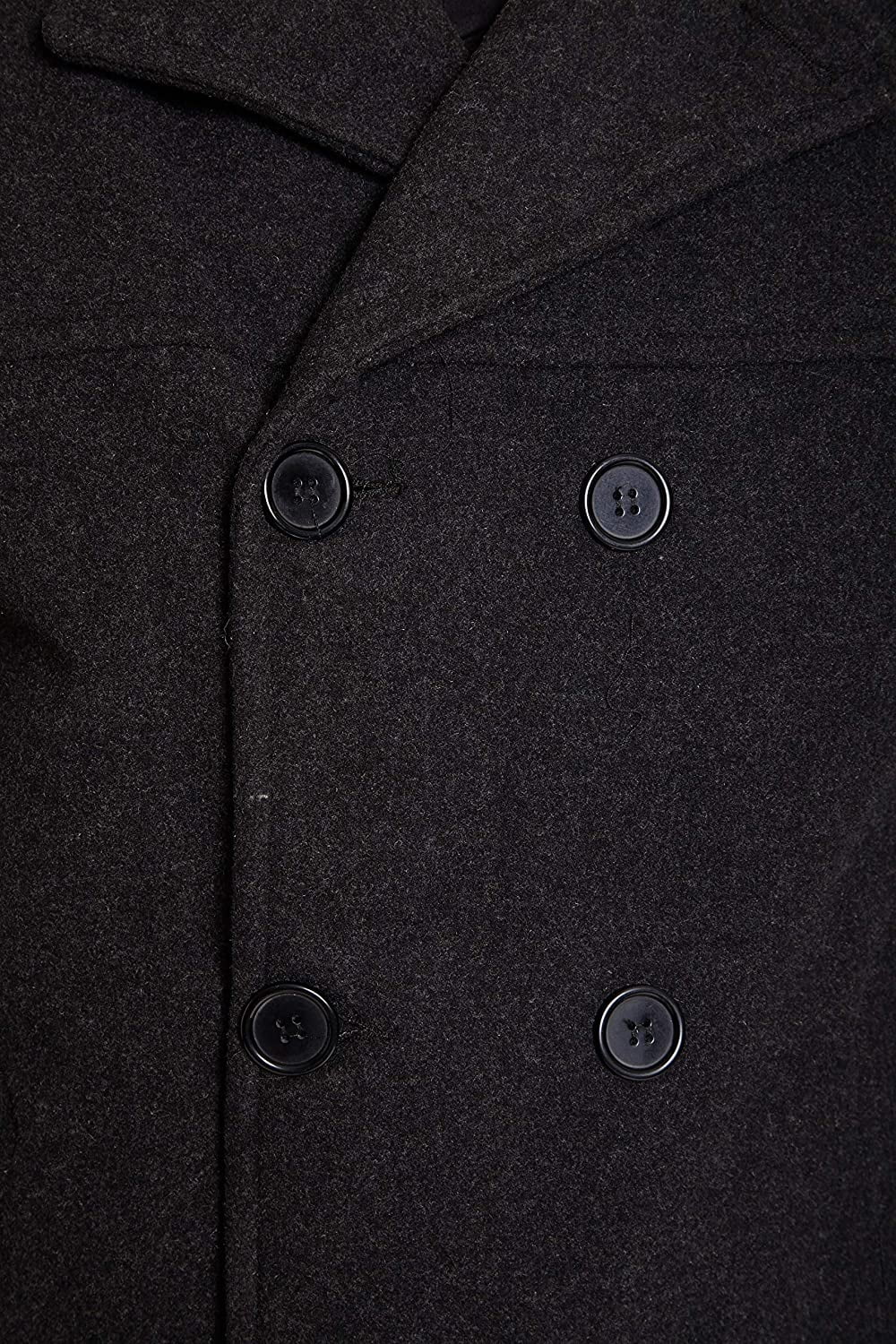 Faux Wool Peacoat