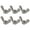 Style B, variant on 6pcs Wing Nuts Resistant Nut Heavy Duty Fasteners set for Builders