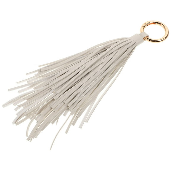 UPOUART Women Keychain Tassels Keychain Beige 1Set