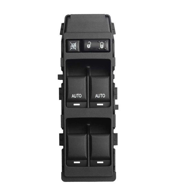 Interruptor de control maestro de ventana eléctrica del lado del conductor delantero compatible con Jeep Grand Cherokee y Chrysler 300 06-10 Reemplazar # 4602736AA 4602781AA
