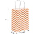 thumbnail image 2 of Paquete de 40 bolsas de papel Kraft de color con asas para regalo de dulces o bodas, bolsa de papel artesanal 120g 5 colores con parte inferior Feliz Sencillez, 2 of 5