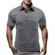 thumbnail image 1 of Mens Manga Corta Botón Abajo Camisas Primavera Verano Casual Cuello Cuadrado, Transpirable Punto para el Golf Y el Uso Diario, 1 of 9