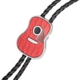thumbnail image 3 of Hombres 3D Cowboy Bolo Tie Retro Forma de Guitarra Bolo Tie Jewelry , rojo Salvador Corbata de bolo para hombre, 3 of 10