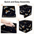 thumbnail image 4 of Honeybee Storage Containers Foldable Basket with Handle, 10.8"x10.5"x10.6", Large Capacity - Storage Bins, Toy Storage, 4 of 6