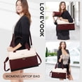 thumbnail image 2 of Bolso para portátil LOVEVOOK Professional de piel de 15,6 pulgadas, resistente al agua, 2 of 8