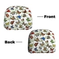 thumbnail image 6 of Kdxio Multicolored Butterflies Pattern Print 2 Piece Car Head Rest Covers Set Auto Front/Rear Seats Headrest Cover Universal Fit Most Cars,Sedan, SUV, 6 of 9